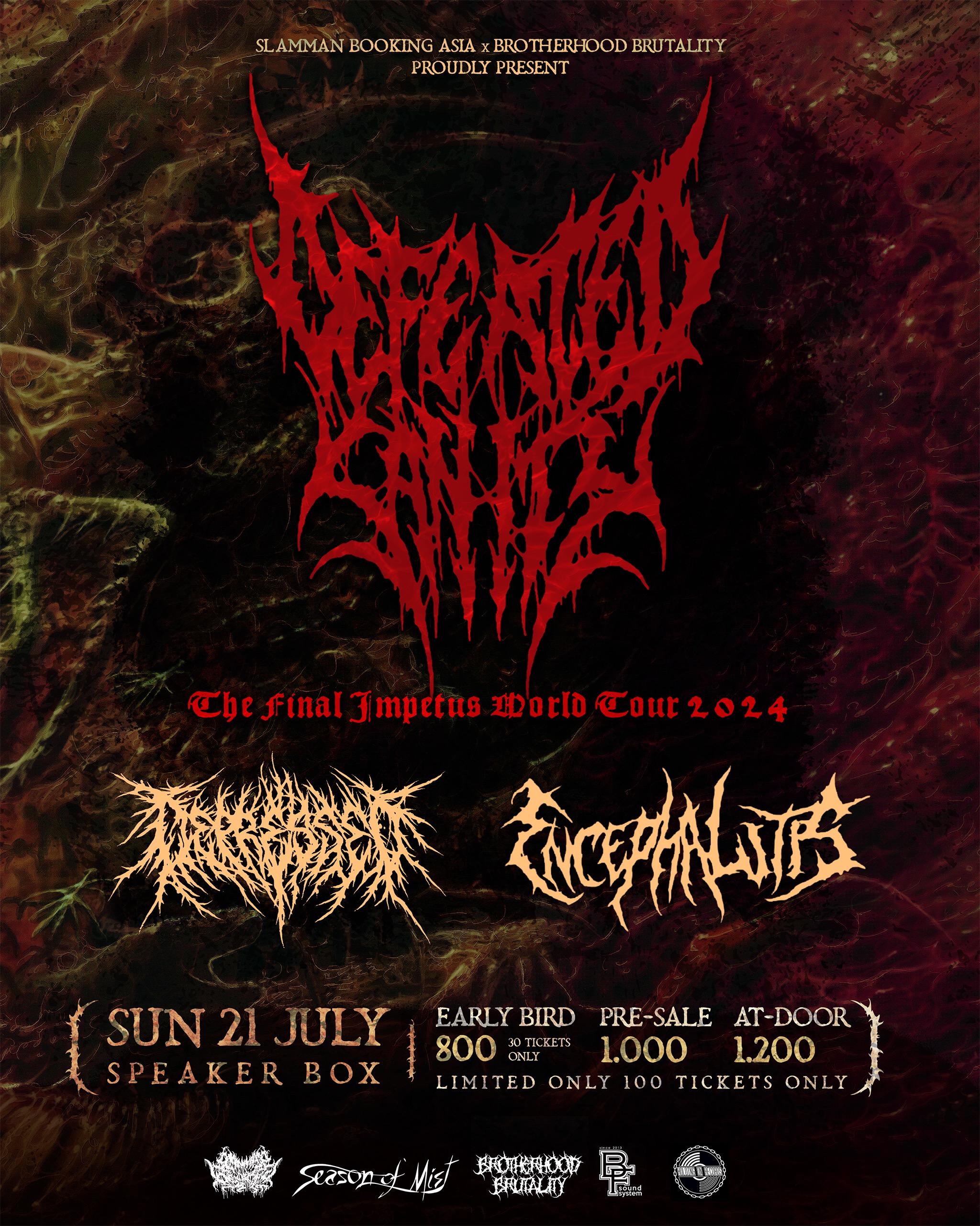 Defeated Sanity Live in Bangkok 2024 - Ticketmelon